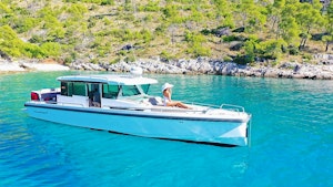 Axopar 37 C maximu guest cruising capacity is 12 but we recommend this boat for groups 2-10 persons.