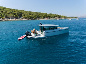 Saxdor 320 GTC maximu guest cruising capacity is 12 but we recommend this boat for groups 2-10 persons.
