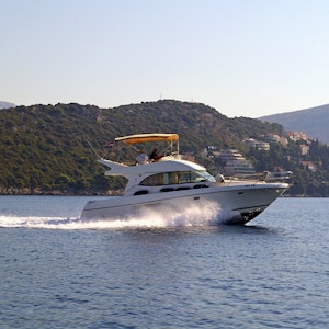 Prestige 36 Fly maximu guest cruising capacity is 10 but we recommend this boat for groups 2-8 persons.